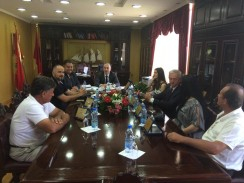 Kryetari i Ulqinit Z. Fatmir Gjeka  priti në një takim, ata që denjësisht na prezantuan në Festivalin Folklorik Kombëtar të Gjirokastrës